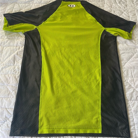 Under Armour Size 2XL Boys Gray Active Compression Short Sleeve T-Shirt - Picture 4 of 4